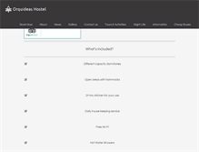 Tablet Screenshot of hostelorquideas.com